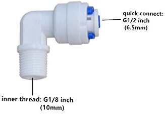 1/4" inch Tube Water Filter Float Ball Valve Adjustable Liquid Level for RO Water Reverse Osmosis System Fish Aquarium Pond Water Pump Reservoir Tank Mount Aquaculture 1 Piece