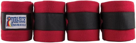 Dura-Tech Polo Leg Wraps for Horses | Leg Support for Track Training and Schooling | Standing Wraps Horses | Easy to Use | Wraps Horses Set 4 with 9" Length x 4.5" Width