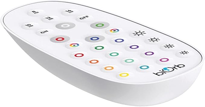 biOrb Classic 15 Acrylic 4-Gallon Aquarium with Multi-Color Remote-Controlled LED Lights Modern Compact Tank for Tabletop or Desktop Display, Black