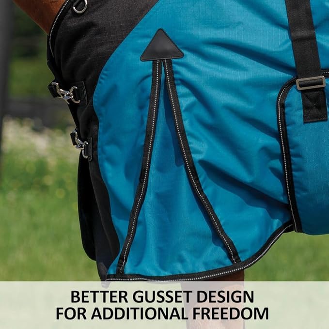 STORM SHIELD Contour Collar Classic II Horse Turnout Blanket | Bellyband Closure | Horse Blankets for Winter Waterproof | Weather Protection | Winter Horse Blanket