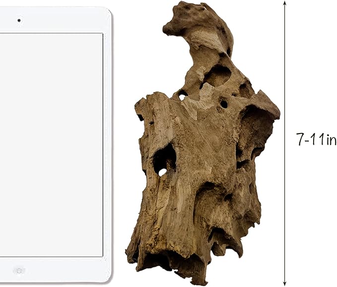 Hamiledyi Natural Driftwood for Aquarium Decor Sinkable Reptile Wood Branches Fish Tank Log Habitat Decorations Terrarium Ornament Assorted