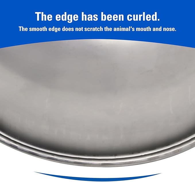 Stainless Steel Automatic Livestock Waterer Dog Waterer Bowl Upgraded Bottom Drain Hole with Water Hose (3/4'') and Float Valve and Two Expansion Screws, for Cattle Horse Goat Sheep Animals Pet