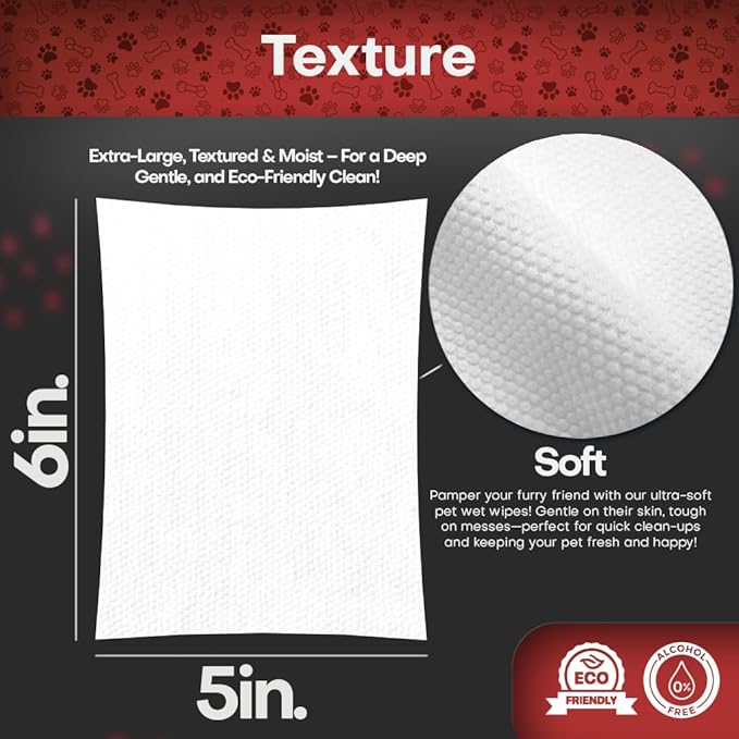Petazy 2% Chlorhexidine Wipes for Dogs 3X Larger | Yeast Infection Ringworm Fungus Hot Spot Itch Relief | Medicated Antibacterial Antifungal Gentle Soothing Topical Wipes for Dog Cat | 50 Wipes 5x6