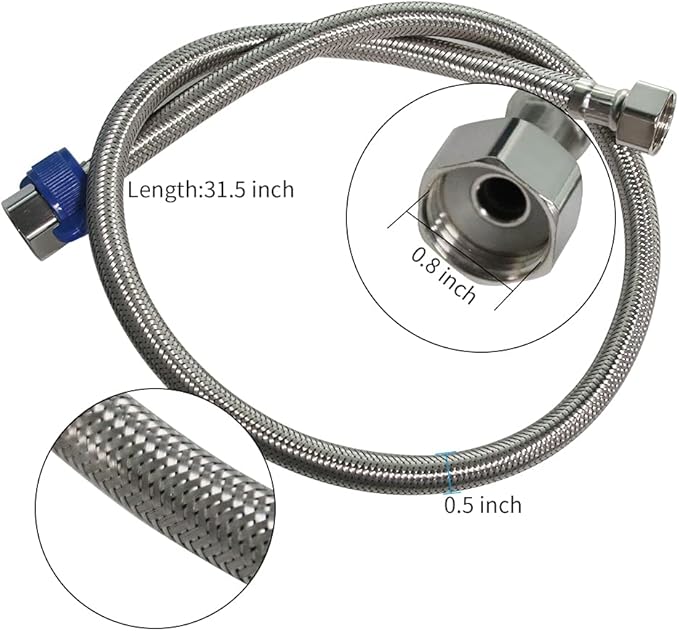 Automatic Water Bowl Plastic Livestock Stainless Steel Cover Waterer Dog Drinking Cattle Horse Drinker with Float Valve & Drain Plug & 1/2 Inch Pipe (Green)