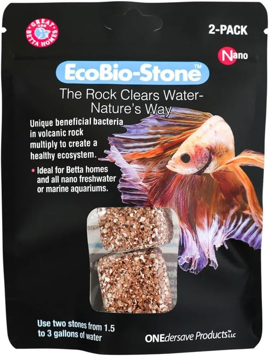 Aquarium Stone for Natural Water Clarification and Odor Removal Featuring Beneficial Microlife (Nano)