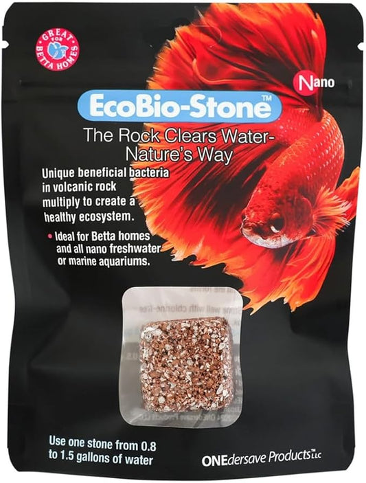 Aquarium Stone for Natural Water Clarification and Odor Removal Featuring Beneficial Microlife (Nano)