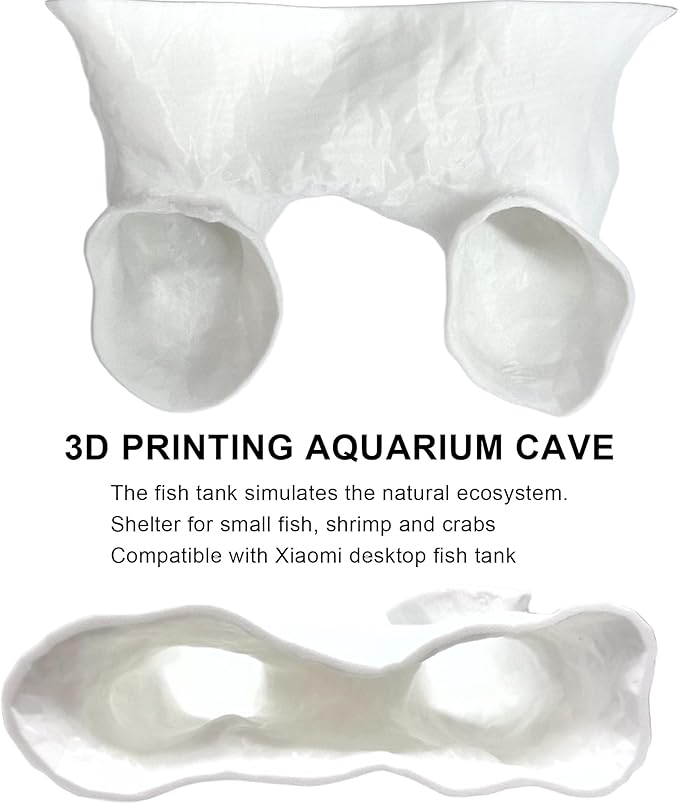 LIYAOLI Aquarium Ornaments Cave Tunnel with Viewing Ports | Fish Tank Decoration Hideout for Pleco, Shrimp & Corydoras | Substrate-Friendly Design & Sinking Base