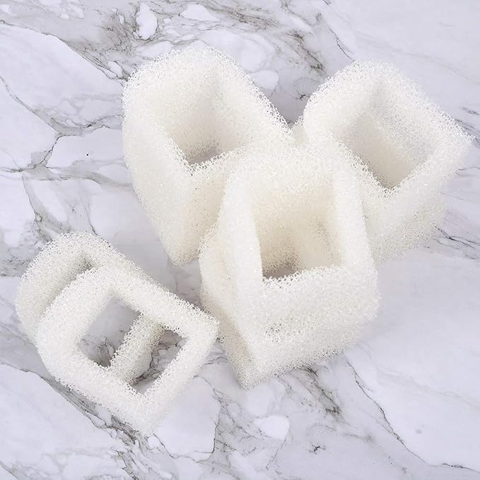 18PCS Cat Water Fountain Filter Compatible with Petsafe Water Fountain for Drinkwell Pet Fountain Filters, Replacement Foam Filters for 360 Pet Fountain Seaside Pagoda 1/2 Gallon Fountains