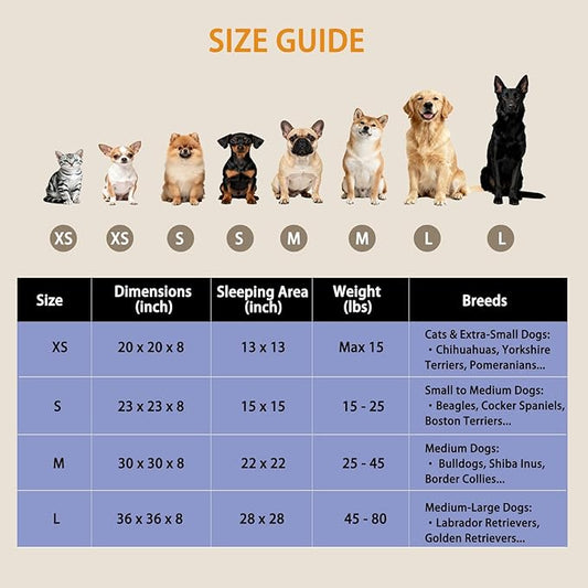 Doimier Calming Donut Dog Beds for Small Dogs Cats - Washable Removable Cover Non-Slip Bottom, Round Pet Bed Puppy Bed Warming Fluffy Faux Fur Anti-Anxiety, Fits up to 25 lbs (Camel, 23")