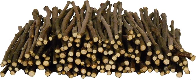 150 Organic Apple Thin Stick Bulk Pack for Chinchillas, Guinea Pigs, Rabbits and Other Small Animals