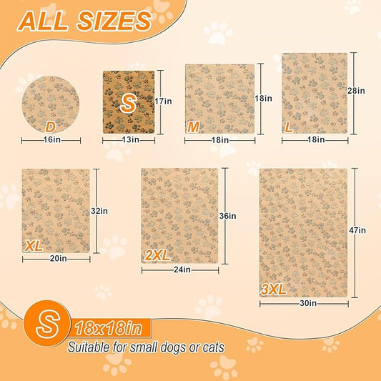 GOLOPET Cat Heating Pad 17×13 in Heated Cat Bed with Intelligent Constant Temperature Switch,Waterproof with Metal Protective Tube Puppy Whelping Supplies, Comes with a Plush Cotton Sleeve-Apricot