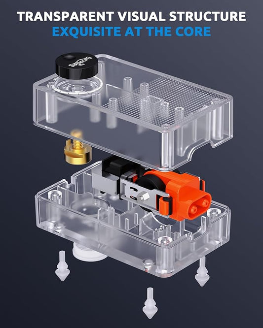 SEAOURA Fish Tank Bubbler, Adjustable Aquarium Air Pump Quiet Bubbler for Fish Tank, Oxygen Pump Aerator with Air Stone & Tubing Accessories, 2W/3W/10W for 5-300 Gallon