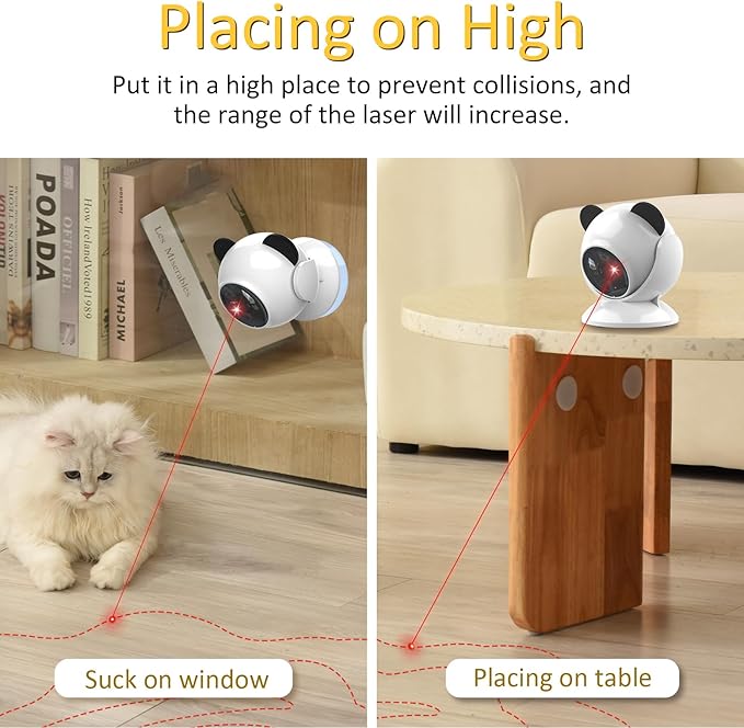 umosis Automatic Cat Laser Toy Interactive Cat Toys for Indoor Cats/Kitty/Dogs,Laser Toys for Bored Indoor Adult Cats