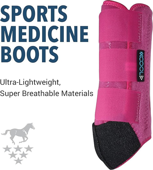 Professional's Choice 2XCOOL Sports Medicine Horse Boots | Protective & Breathable Design for Ultimate Comfort & Durability in Active Horses | Value 4 Pack