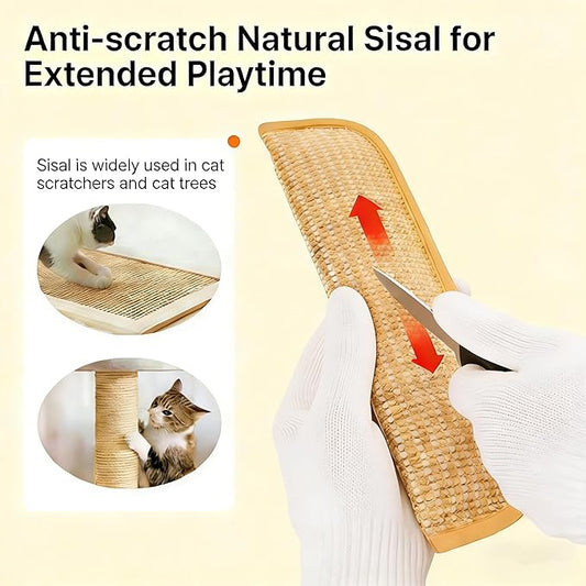 FILWY Sisal Catnip Pillow Toy Kickers, 2 Pack Interactive Nature Catnip Toys for Indoor Scratching, Chewing & Teething, Fun for Kittens and Adult Cats Anxiety Relief