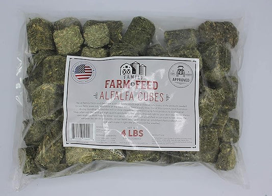 | Alfalfa Hay Food | Small Pet | Young and Adult | Cubes | 4 Pounds