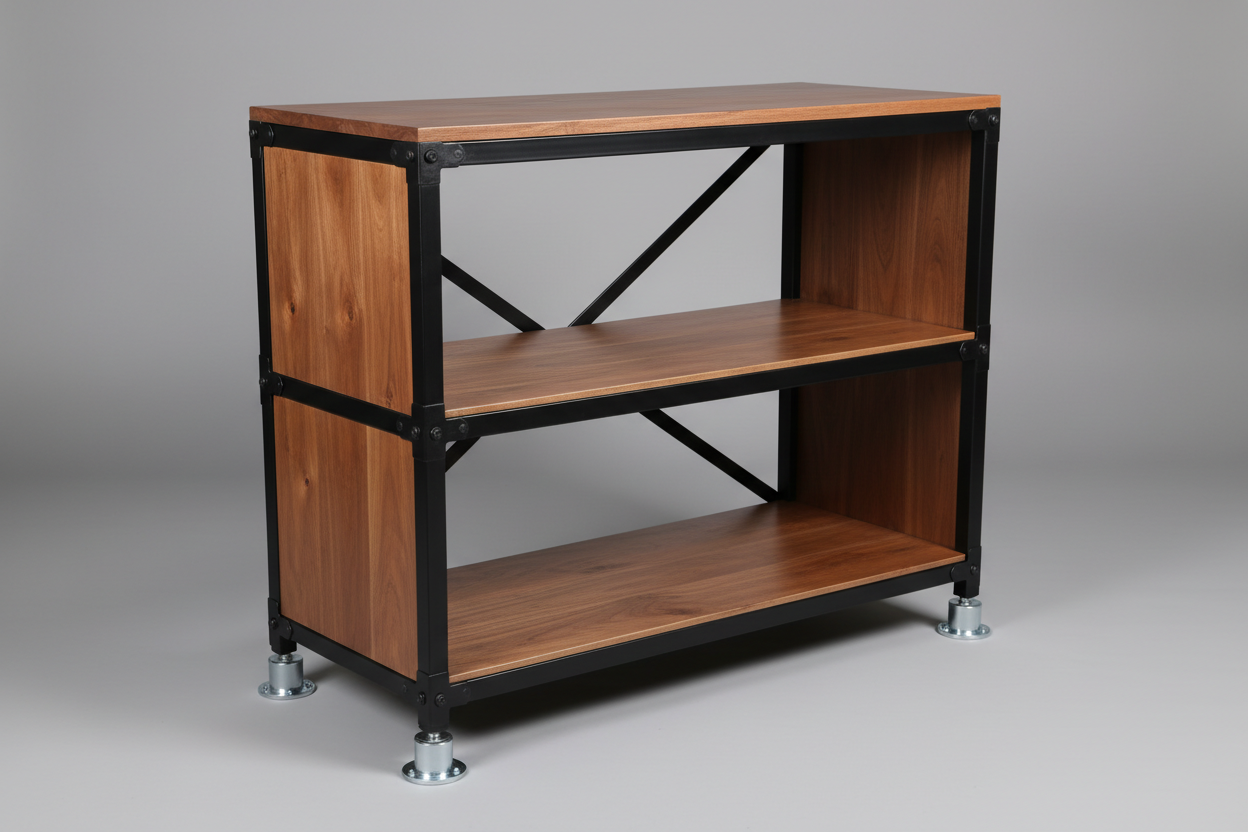 High-capacity aquarium stands built with reinforced metal frames and wood panels, designed to support fish tanks, terrariums, and reptile enclosures safely and securely.