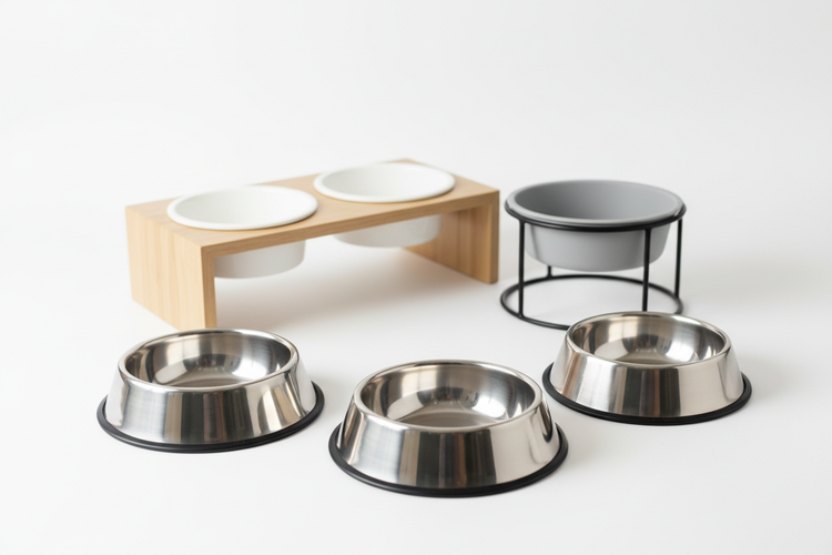 High-quality dog and cat feeding bowls including basic designs and raised ergonomic options for cleaner, healthier mealtime.
