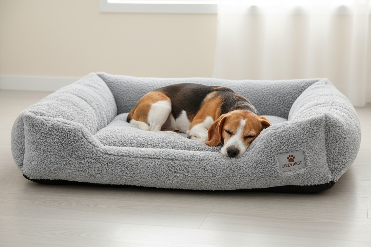 Soft washable fleece dog bed mat for small and medium dogs