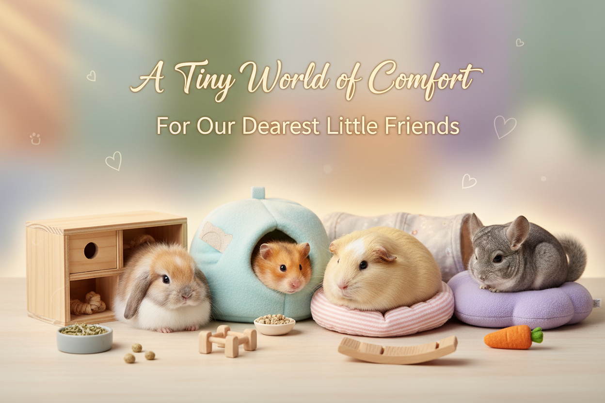 The Small Animals Collection: Creating a big world of comfort and safety for our smallest, most delicate friends.