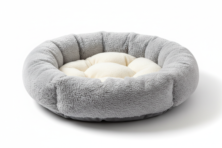 Ultra-soft fleece cat bed for kittens and small pets, washable and non-slip