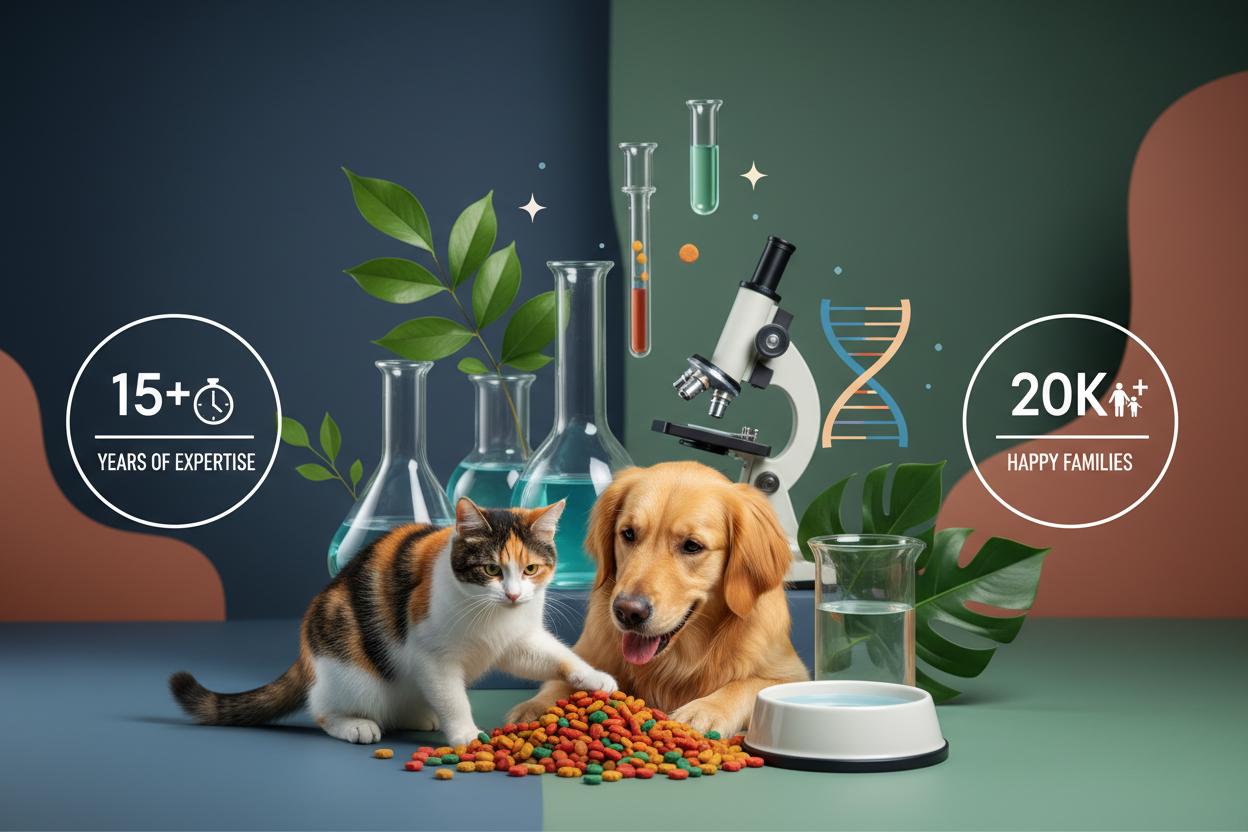 15+ Years of Pet Nutrition ResearchLoved by 20,000+ Families