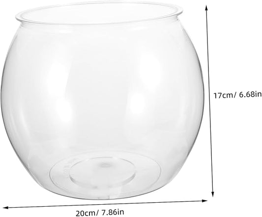 Desk Fish Tank Transparent Small Fish Bowl Goldfish Tank Micro Landscape Vase