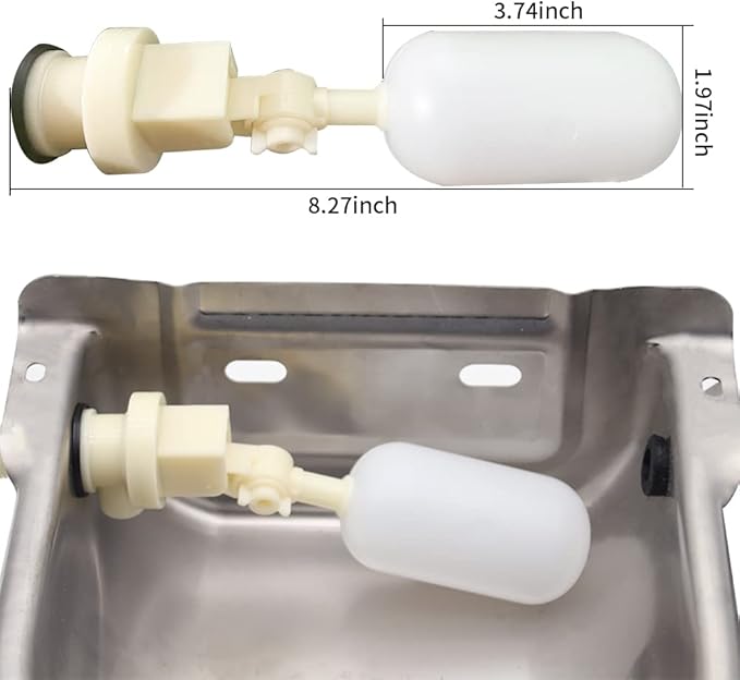 Automatic Horse Waterer Large Livestock Water Bowl 1.35Gal Stainless Steel Trough for Cattle Cow Pig Sheep Pet Dog