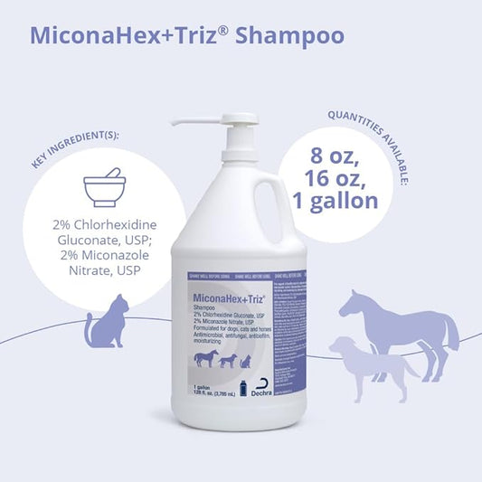 MiconaHex+Triz Shampoo for Dogs, Cats and Horses, Gallon