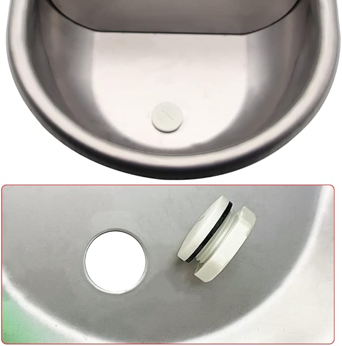 Automatic Horse Waterer Large Livestock Water Bowl 1.35Gal Stainless Steel Trough for Cattle Cow Pig Sheep Pet Dog