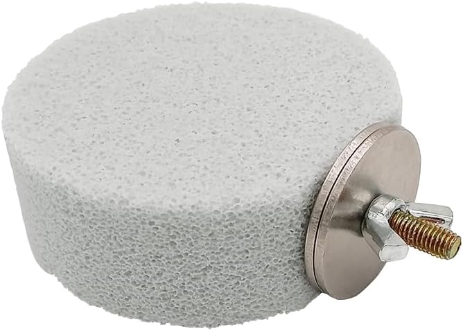 Shelltech Pumice Ledge Lava Ledge for Birds Chinchillas, Climbing Ledge Teeth Grinding Beak Grinding Block Perch Stand for Hamsters Chinchillas Parrots (Natural Color, S-Round 2 Pack)