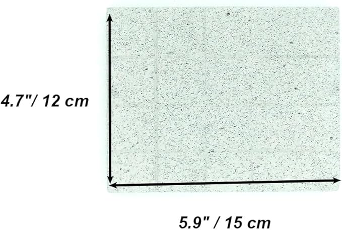 Shelltech Small Animal Grinding Lava Stone, Hamster Grinding Claw Pad Grinding Teeth Block for Hamster Chinchilla Rabbit (5.9"*4.7"*0.98")