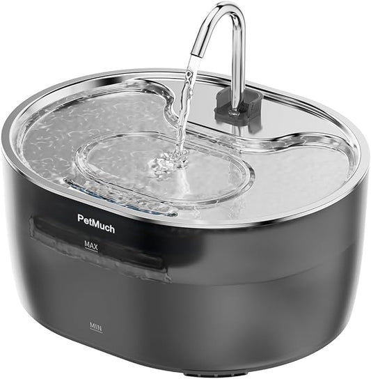 Cat Water Fountain: 108oz/3.2L Cat Fountain Super Silent Pet Drinking Dispenser (Cat Fountain 1 Filtesr + 1 Sponges)