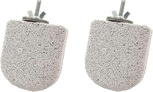 Shelltech Pumice Ledge Lava Ledge for Birds Chinchillas, Climbing Ledge Teeth Grinding Beak Grinding Block Perch Stand for Hamsters Chinchillas Parrots (2 Pack - Small Ledge)