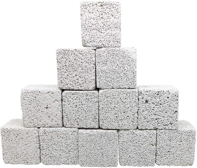 Shelltech 12 Pack Small Animal Lava Bites, Hamster Chew Toys Chew Treats Teeth Grinding Block for Hamster Chinchilla (12 Pack-Square-Mini)