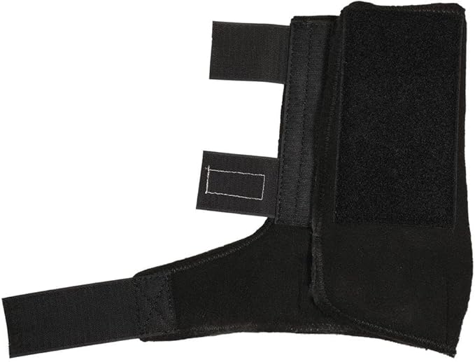 Dura-Tech Fast Wrap Polo Wraps for Horses | Size Medium | Color Black | Horse Leg Protection | One Piece Construction | Conforming Fit | Enhanced Support | Secure Hook & Loop Straps