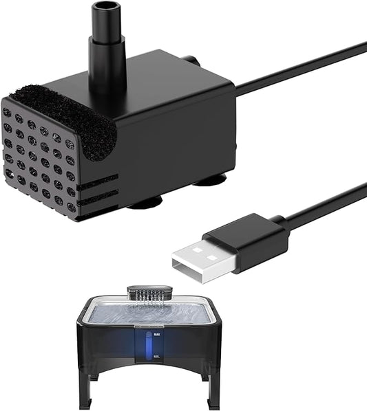 UPSKY Replacement Pump for 2.25Gal Elevated Dog Water Fountain Cat Water Fountain Dog Water Dispenser Ultra Quiet Long Lifespan Water Pump, USB Cable, LED Lights