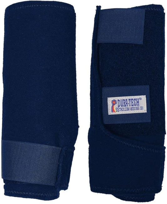 Dura-Tech Fast Wrap Polo Wraps for Horses | Size Medium | Color Navy | Horse Leg Protection | One Piece Construction | Conforming Fit | Enhanced Support | Secure Hook & Loop Straps