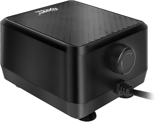 hygger 5W/10W Ultra Quiet Aquarium Air Pump, Adjustable Oxygen Aerator with Dual Outlets – 160 GPH/250 GPH for Fish Tanks up to 150 Gallons/600 Gallons