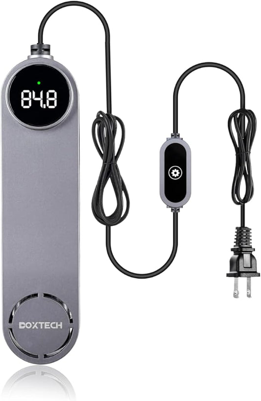 UPETTOOLS Aquarium Heater 50W/100W/200W/300W – Submersible Fish Tank Heater with Digital LED Display & External Controller, Dry-Run and Overheat Protection, for Freshwater, Saltwater, Reef Tanks