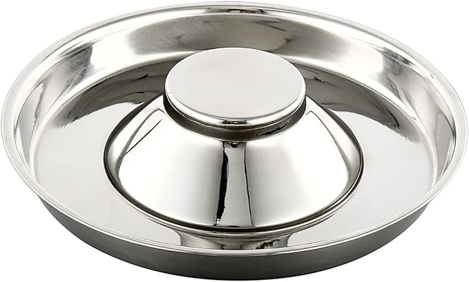 Stainless Steel Pet Bowl for Puppy and Cat, Dog Food and Water Feeding Bowl, Puppies and Kittens Weaning Bowls, Multiple Dogs and Cats Eat and Drink Together (1PC, S)