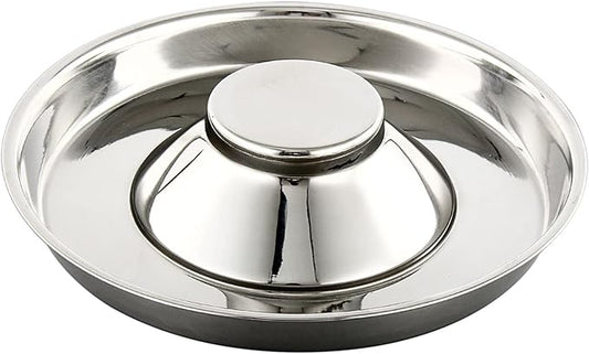Stainless Steel Pet Bowl for Puppy and Cat, Dog Food and Water Feeding Bowl, Puppies and Kittens Weaning Bowls, Multiple Dogs and Cats Eat and Drink Together (1PC, S)