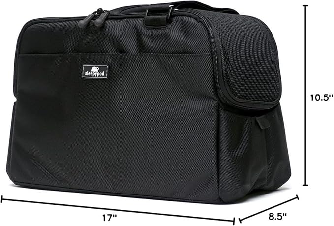 Sleepypod Atom - Airline Approved Pet Carrier and Crash-Tested Car Seat for Cats and Dogs up to 12 lbs. (Strawberry Red)