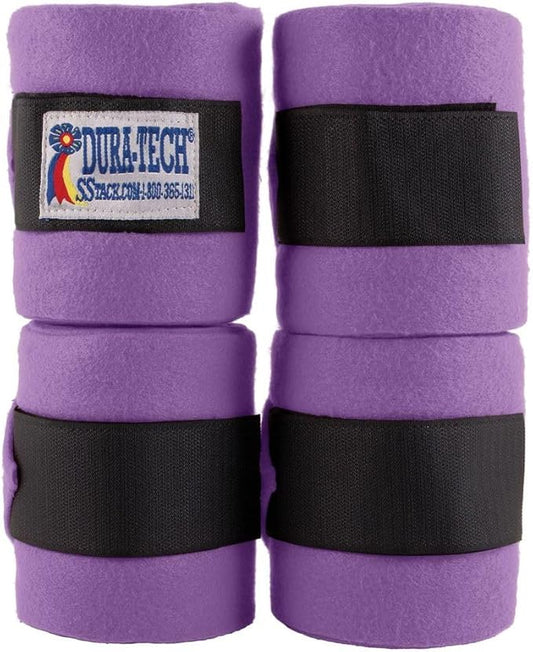 Dura-Tech Polo Leg Wraps for Horses | Leg Support for Track Training and Schooling | Standing Wraps Horses | Easy to Use | Wraps Horses Set 4 with 9" Length x 4.5" Width