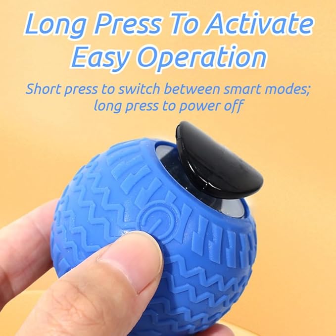 BIBIFACTORY 2026 New The Smart Wave Chase Ball, Revolutionary Smart Chase Ball 3.0, Interactive Fast Moving Ball with Tail, Automatic Cat Chase Balls Toy for Dog Cat Indoor Play (Orange)