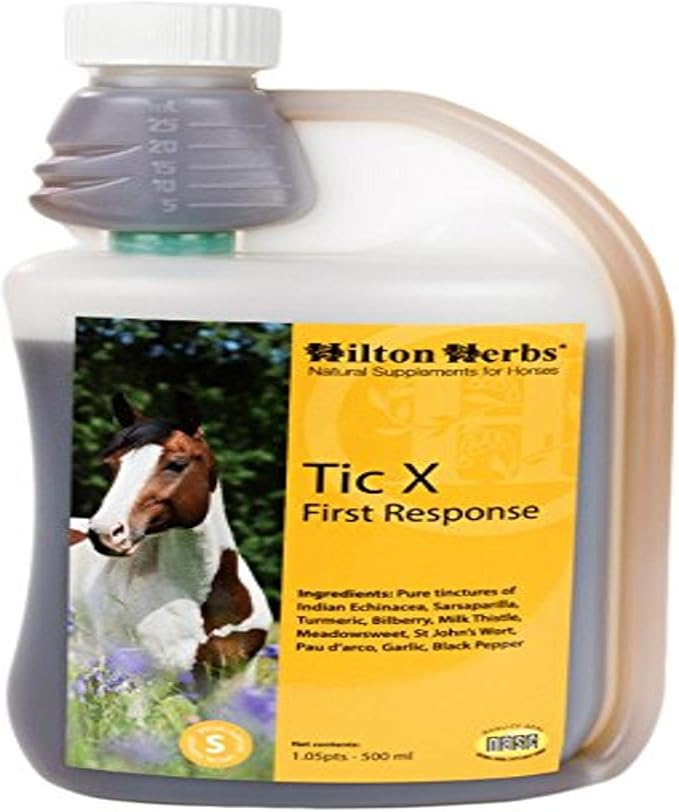 Hilton Herbs 71420 Tic-X First Response Horse Food, 1.05 Pint