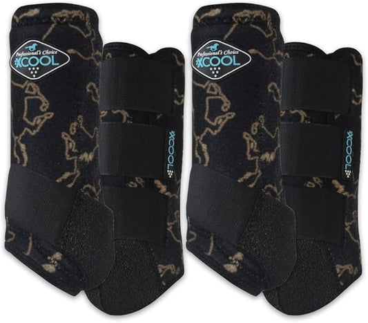 Professional's Choice 2XCOOL Sports Medicine Horse Boots | Protective & Breathable Design for Ultimate Comfort & Durability in Active Horses | Value 4 Pack
