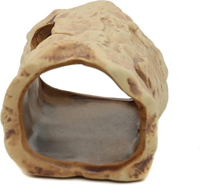 ALEGI Aquarium Decorations Log Betta Fish Tank Accessories Ceramic Cave, Betta Fish Toys Decor Hideout for Shrimp Cichlid Hiding Breeding