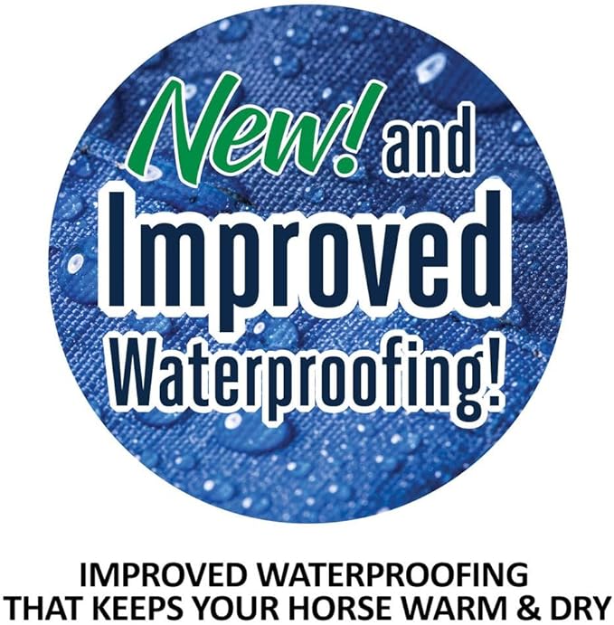 STORM SHIELD Contour Collar Classic II Horse Turnout Blanket | Bellyband Closure | Horse Blankets for Winter Waterproof | Weather Protection | Winter Horse Blanket