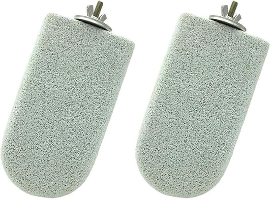 Shelltech Pumice Ledge Lava Ledge for Birds Chinchillas, Climbing Ledge Teeth Grinding Beak Grinding Block Perch Stand for Hamsters Chinchillas Parrots (L-2 Pack)